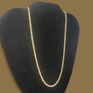 14K Yellow Gold Imperial Rope Chain Necklace 18" 10.16g Patent Clasp Rope Link